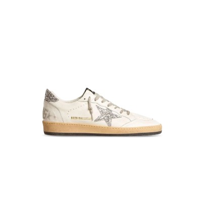 GOLDEN GOOSE WOMEN'S SUPERSTAR STAR-APPLIQUE LOW-TOP LEATHER SNEAKERS GWF00117